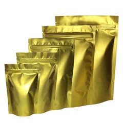 100pc Gold Black Pink Green Silver Matte Resealable Bags (~3x5in/4x6in/5x7in)