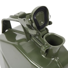 Practical 5L 0.6mm Can Gasoline Jerry Can Steel Tank Emergency Backup Green
