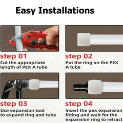 10 Pack F1960 PEX A Poly Expansion Fittings 1/2″ 90 Degree Elbow for PEX A PIPE