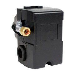 Pressure Switch Air Compressor 145-175 Psi 4 Port 26AMP w/0-200 psi Gauge & 200