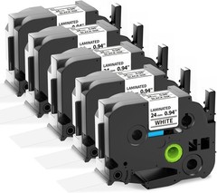 0.94″ Label Tape 24mm Compatible with Brother P-Touch TZ TZe 151 251 451 551 651