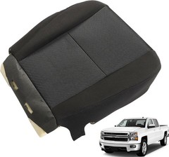 Front Driver Bottom Cloth Seat Cover with Foam Cushion for Silverado 2007-2014