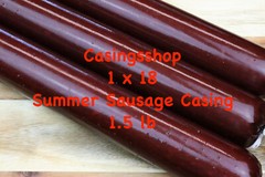 10 X 1.5 lb ea Sausage Casings 1 x 18 in. – 15 lbs Summer Sausage Salami Venison