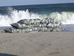 Sandbags Sand Bags Flood Erosion Barrier Hurricane Prep Army Military ACU Camo