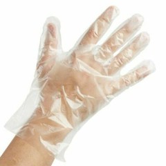 GLOVES POLYETHYLENE POLY MEDIUM M BOX LOT 500 FOOD RESTURANT LAB HIGH DENSITY !