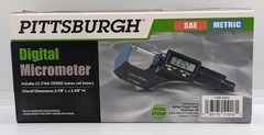 PITTSBURGH 63647 SAE/METRIC Digital Micrometer – NEW FREE FAST SHIPPING!!