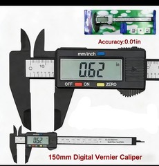 6″ 150mm Electronic Digital Caliper Micrometer – Carbon Fiber Composite – New