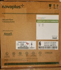 Ansell NovaPlus Gammex PI Underglove Size 6 Powder-Free, Non-Latex (V20687260)