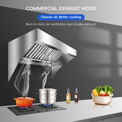 Commercial Exhaust Hood 4/5/6/7/8/9 FT Concession Trailer Food Truck Hood