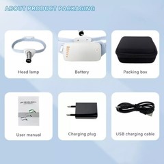 5W Dental LED Surgical Headlight Headband ENT Headlamp Wireless Light Filter