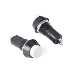 Round Push Button Momentary Switch Self Reset Red Green Blue Yellow Black White