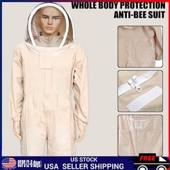 Professional Full Beekeeping Suit Protective Bee Heavy Duty with Gloves XXL NEW