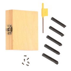 5Pack 1/4″ Indexable Carbide C6 Insert Tool Bit and Holder Mini Lathe Set New