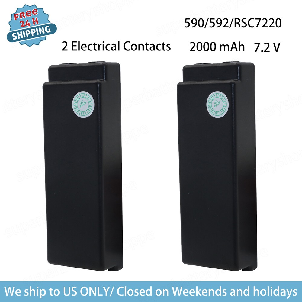 2PC RSC7220 2000mAh Battery For SCANRECO Kranfunksteuerung 590 S592 790 960 7.2V