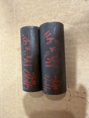 4140 Hot Rolled Steel Bar Round Stock Heat Treated 1 1/2” OD x ~ 4” Lot of 2