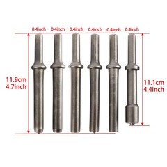 Air Rivet Hammer Tools Kit 7 Pcs Heavy Duty Smoothing Pneumatic