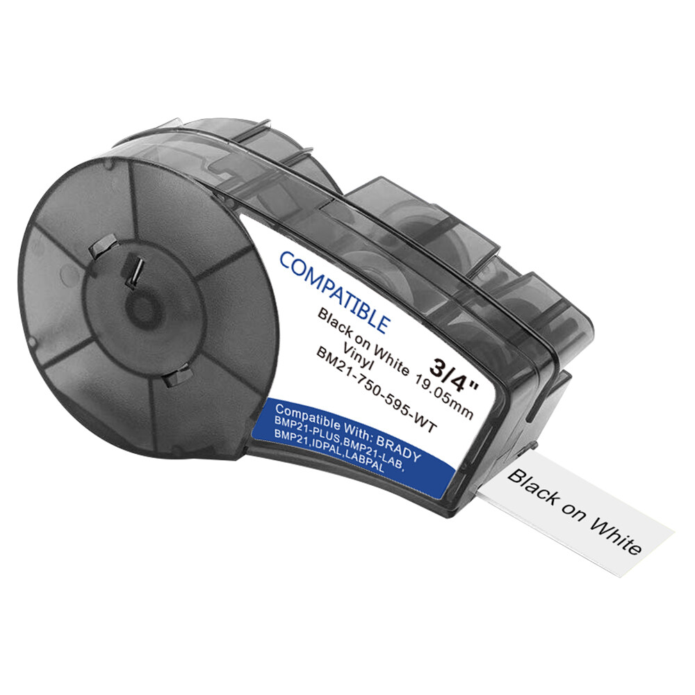 BMP21-PLUS Labels High Adhesion Vinyl Compatible M21-750-595-WT/OR/RD