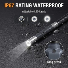Teslong Two-Way 180° Articulating Borescope USB-C Endoscope Camera for iPhone 16