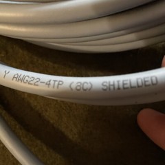 LUTZE A3142208 Flexible TP Electronic Cable; Shielded 22 AWG 4TP PLTC 50FT