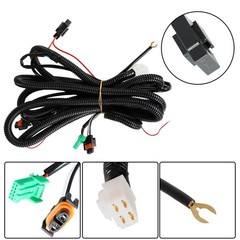Front Fog Lamp Pair Replacement for 2015-2018 Right Left Side with Switch Wiring