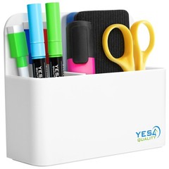 YES4QUALITY Magnetic Pen Holder with Strong Back & 2 White