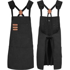 Adjustable Crossback Thick Canvas Apron for Men and Women in Various Scenarios
