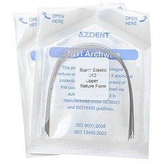 10X AZDENT Dental Orthodontics Super Elastic Niti Round Arch Wire Nature Form