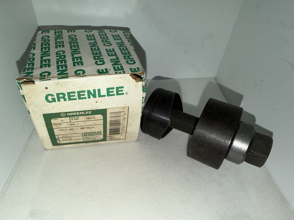 Greenlee 730BB-2 Knockout Punch & Die, 2.00 in (50.8 mm) Marked 2 DIA