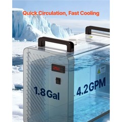 Uimoso Industrial Water Chiller5460 BTU/h Cooling System with Compressor 4.2 GPM