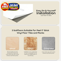 Nexus Self Adhesive 12-Inch Vinyl Floor Tiles, 20 20 Ash Grey Wood
