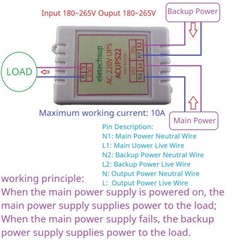 30A AC 110V 220V UPS module 50 60HZ backup power board power outage switc