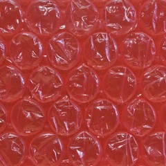 UBMOVE Small Bubble Red Wrap – 12″ x 120′ perforated every 12″