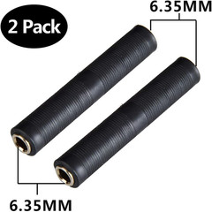 Oxsubor 1/4 Inch TRS/TS Coupler, 6.35Mm Female to Female Audio Connector Jack