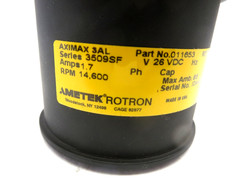Ametek Rotron Aximax 3AL 011653 Fan/Blower 26VDC 1.7A 14,600RPM NEW Out Of Box