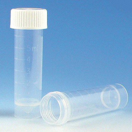 Globe Scientific 6101B Transport Tube, 5Ml, 56Mm L, Pp, Pk1000