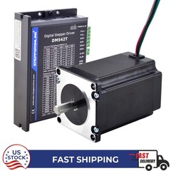 STEPPERONLINE 2.4Nm 340oz.in Nema 23 Stepper CNC Kit Motor & 1~4.5A Driver