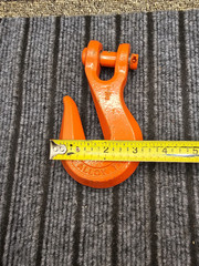 Columbus McKinnon Heavy-Duty Forged Alloy Steel 1/2″ Clevis Grab Hook Grade 80