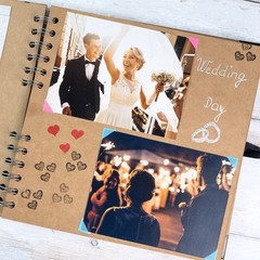 Bstorify Scrapbook Album 60 Pages (8 x 8 Inch) Brown Thick 8 x 8 Inch,