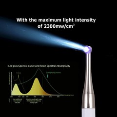 Dental Wireless Curing Light 1 Second Cure Lamp 2500mw/cm2 385nm-515nm ILED Type