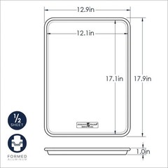 2-Pack Half Sheet Pans | USA-Made Aluminum Bakeware