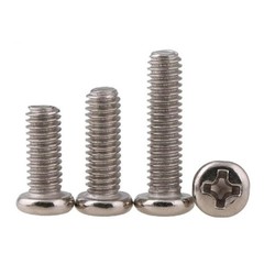 M1 M1.2 M1.4 M1.6 M1.7 – M6 Phillips Pan Head Machine Screws Bolts Nickel Plated