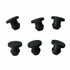 Black Snap-on Hole Plug 2.5mm~50.6mm Silicone Rubber Blanking End Caps Tube Pipe