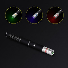 3 Pack Class II Presentation Laser Pointer Pens Red Green Violet 1mW AAA