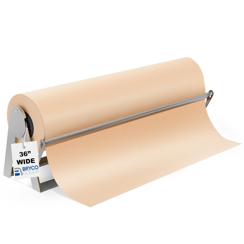 Bryco Goods – 36 Inches All Paper Roll Dispenser and Cutter Made of Heavy-Duty S