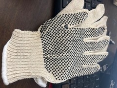 6- pair of rubber dot industrial work gloves
