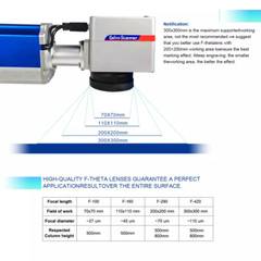 Raycus 50W 30W 20W Fiber Laser Marking Machine Silver Metal Engraving Lightburn