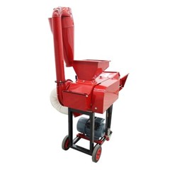 Dry-Wet Straw Hay Cutter Crusher Grain Grinder with Conveyor&Dust Collector 220V
