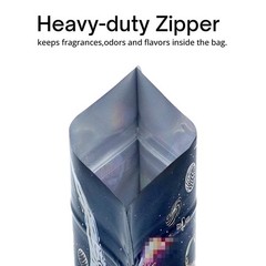 25 Sets 3.5g Smell Proof Resealable Zip Seal Mylar Foil Pouch Bags For Candy