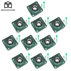 10 pcs UCF205-16 Pillow Block Flange Bearing 1″ Bore 4 Bolt Solid Base