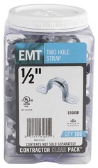 1/2 In. Electrical Metallic Tube emt 2hole Straps 61605b 100 Per Pack